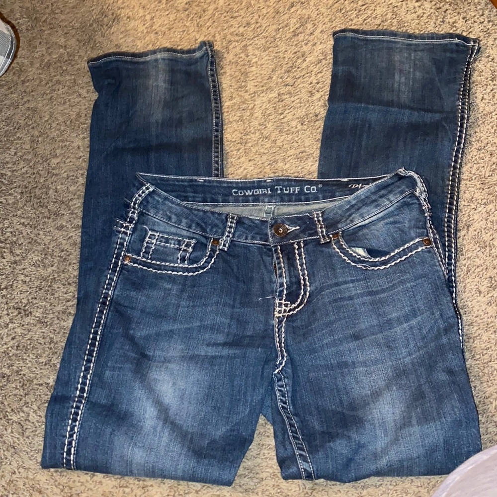 Ladies Cowgirl tuff Jeans size 28 L 36 Bootcut